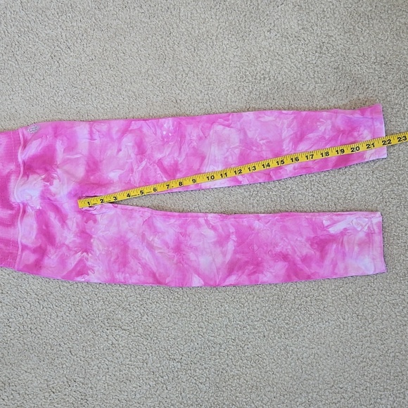 Free People Movment Good Karma Tie-Dye Leggings In Vivacious Pink Size XS/Small - Picture 6 of 11